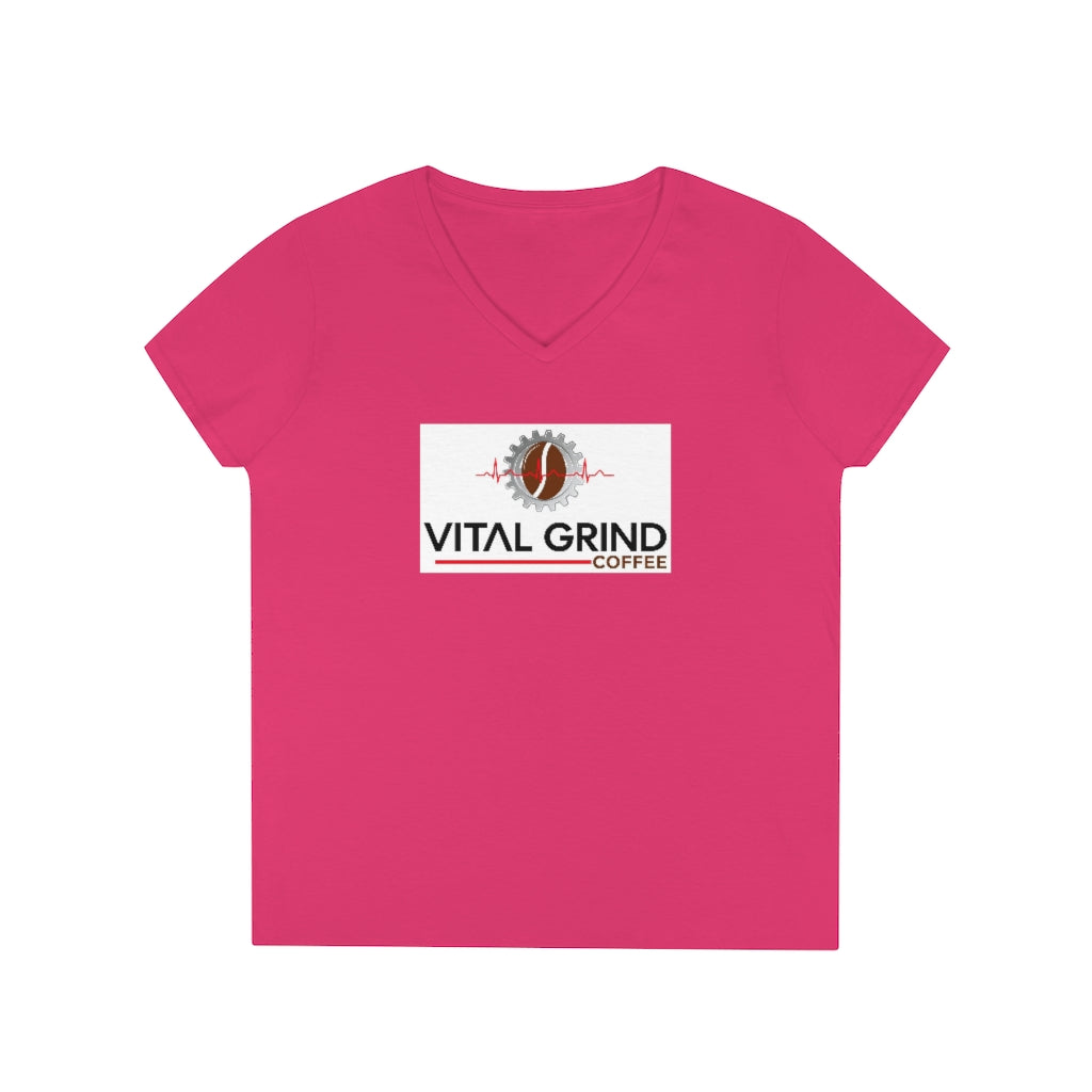 Ladies' V-Neck LOGO Shirt
